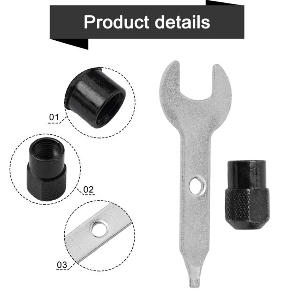 13 pçs/set M8x0.75mm Mandril de Moagem Elétrica Com Chave Keyless Angle Grinder Ferramentas Rotativas Acessórios