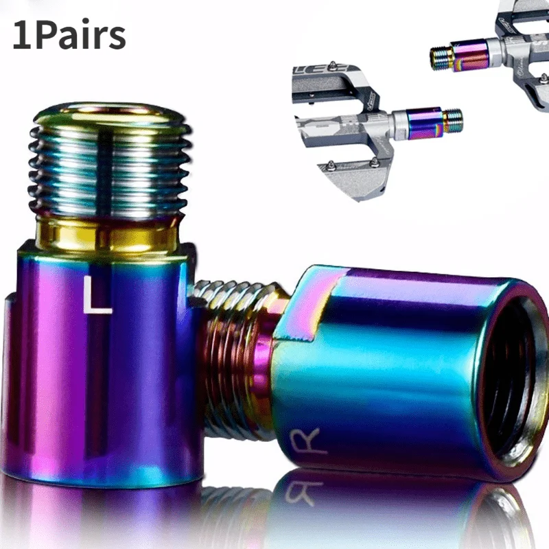 1 Pair Mountain Bike Pedal Extender 20mm Chrome Molybdenum Steel Bearing Accessory Bicycle Accessories
