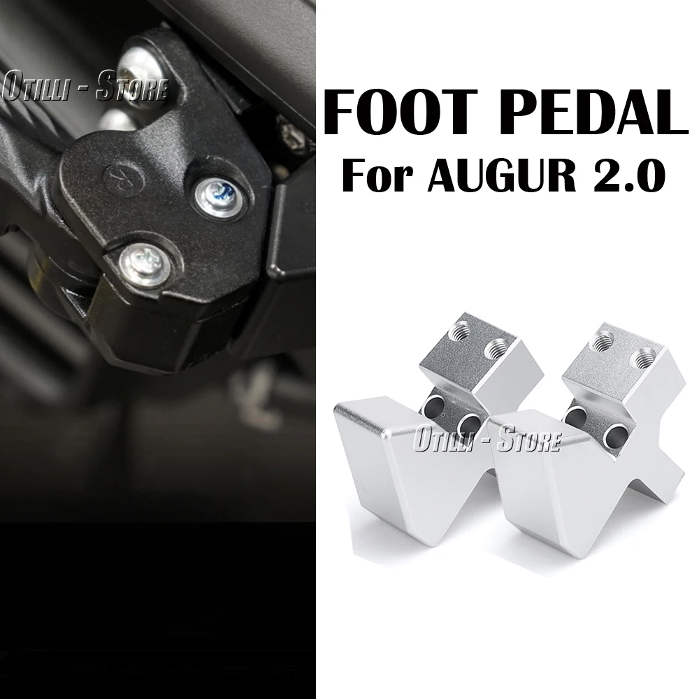 

Motorcycle Accessories Black Silver Rear Footrest Extend Lowering Foot Pegs FootPegs Rest For YAMAHA AUGUR Augur 2.0