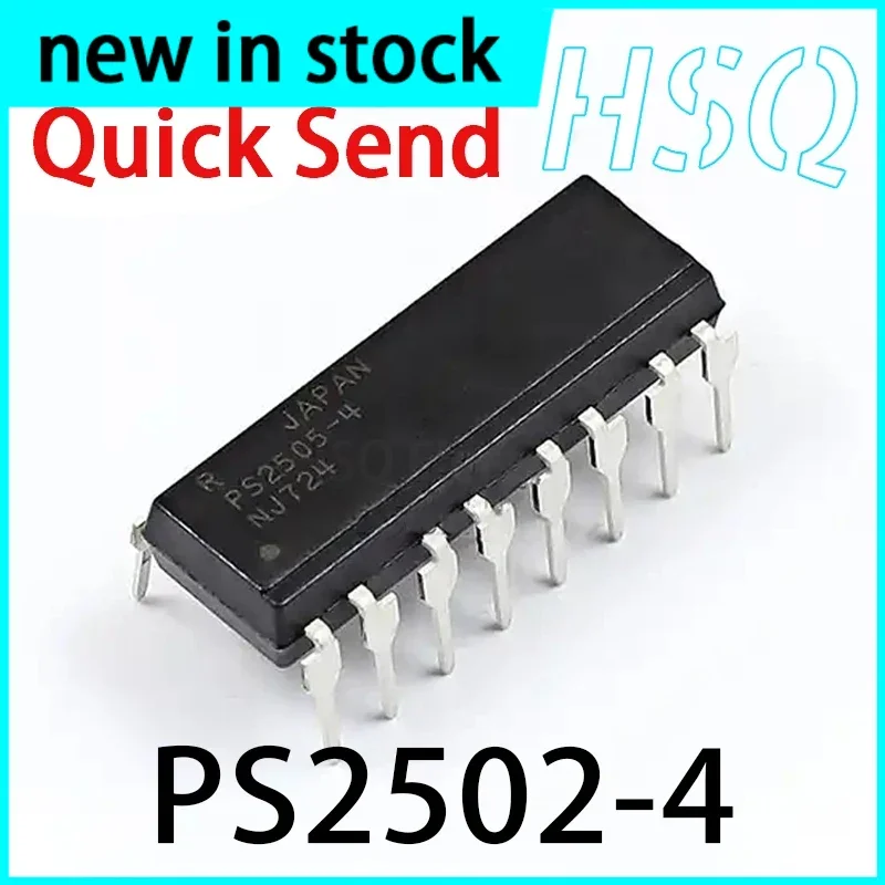 5PCS New PS2502-4 DIP-16 Inline Optocoupler PS2502