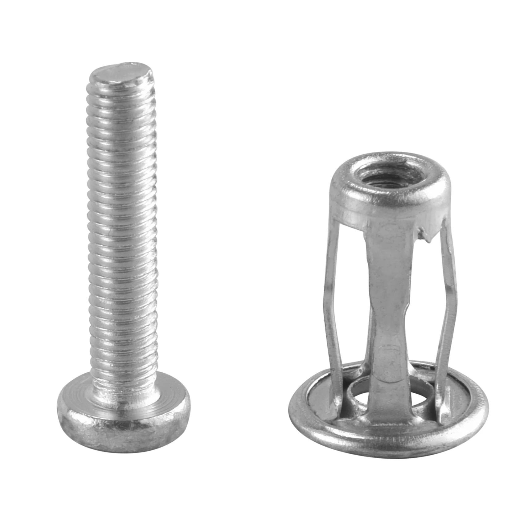 B50C 20 Pcs Jack Nuts Car Metal Screw Petal Nuts With Screw For Hollow Wall Iron Skin