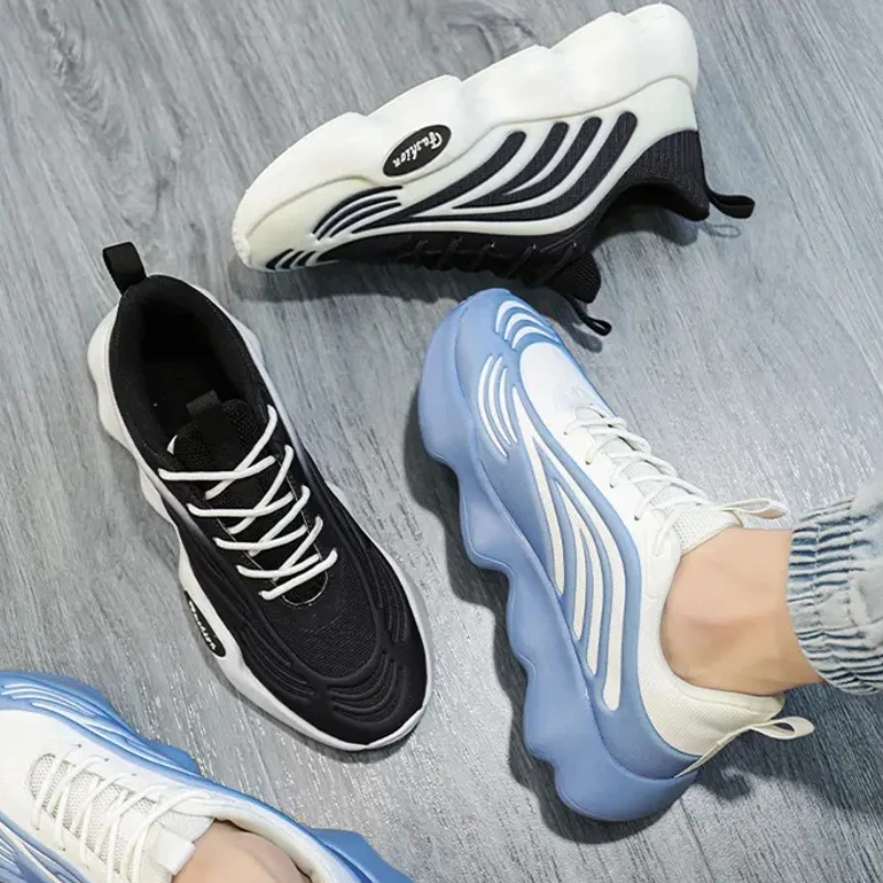 

Новая мужская повседневная спортивная обувь 2025 года с восьмизубым сетчатым дизайном, дышащие и удобные летние кроссовки