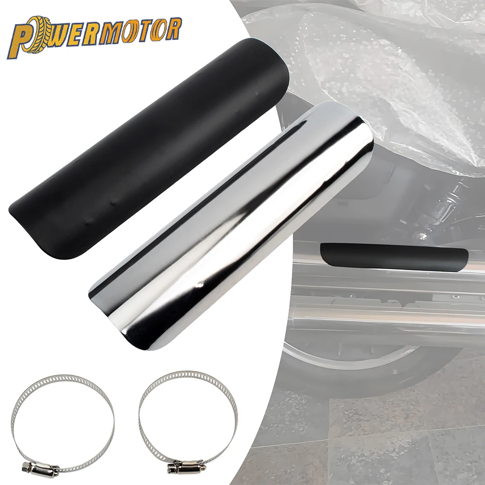 Universal Motorrad Auspuff Rohr Schutz Schild Schutz Abdeckung Zubehör für Harley Honda Yamaha Retro Cruise Moto