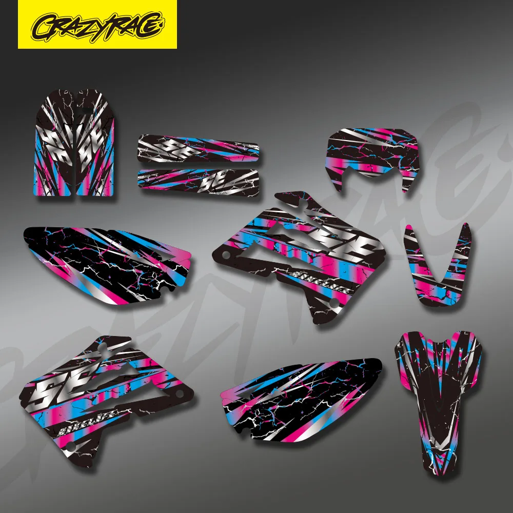 Motocross Team Background Graphics Decal Sticker Kits For SHERCO SE 250 300 450 510 2005 2006 2007 2008 Number Name Custom