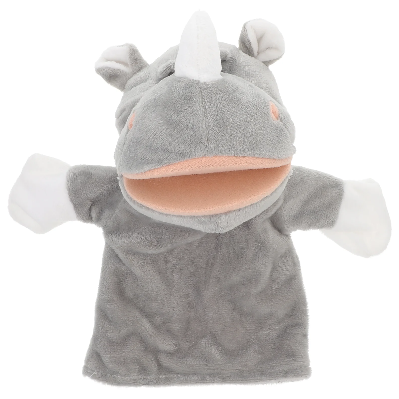 Rhino Hand Puppet Puppets For Story Telling Interactive Animal Hands Decorative