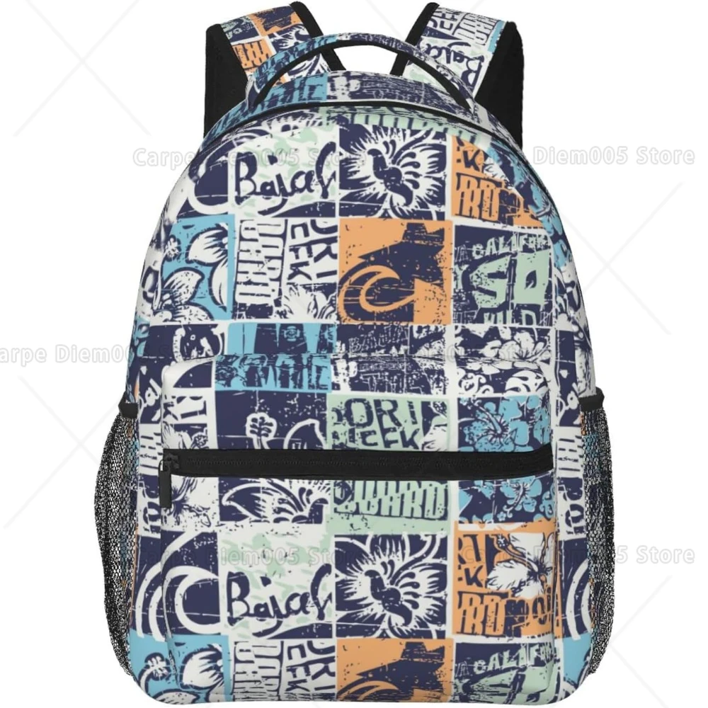 

Hawaii Style Backpack Hawaiian Tribal Element Laptop Backpack Hawaii Tablet Bag Beach Bag Laptop Bag