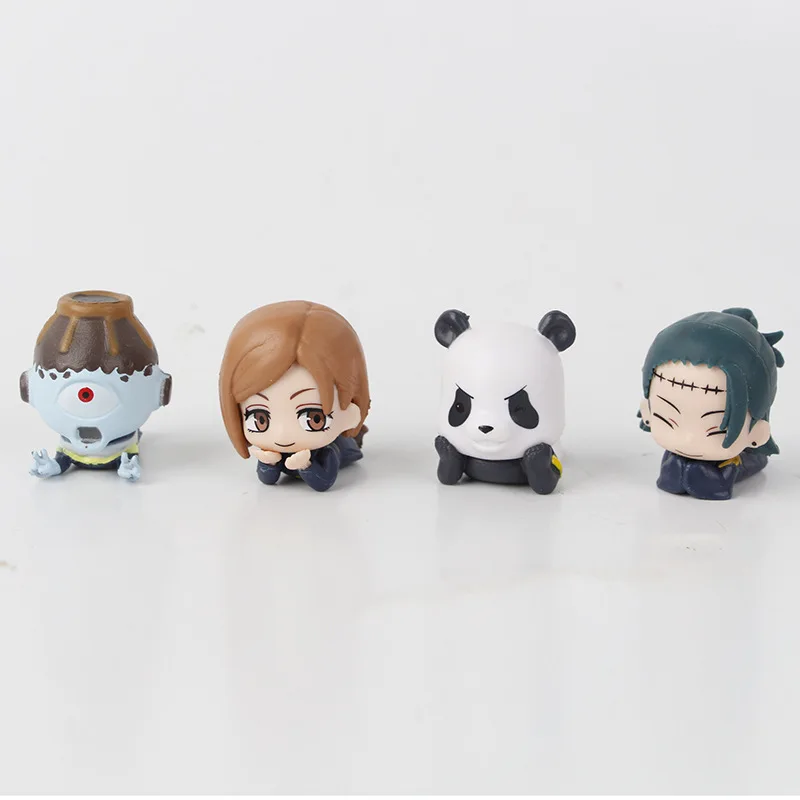 1 Uds. Estilo aleatorio Anime Jujutsu Kaisen Fushiguro Megumi Geto Suguru versión Q kawaii Mini figura de acción juguetes en miniatura de PVC regalos