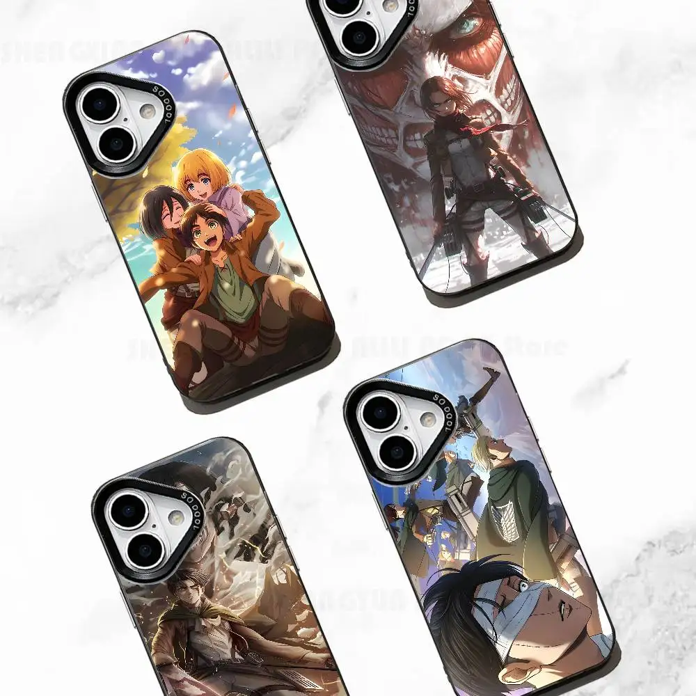 

Eren M-Mikasa Armin Levi Phone Case For IPhone 17 16e 16 15 14 13 12 11 Pro Max X XR XS MAX Back Cover