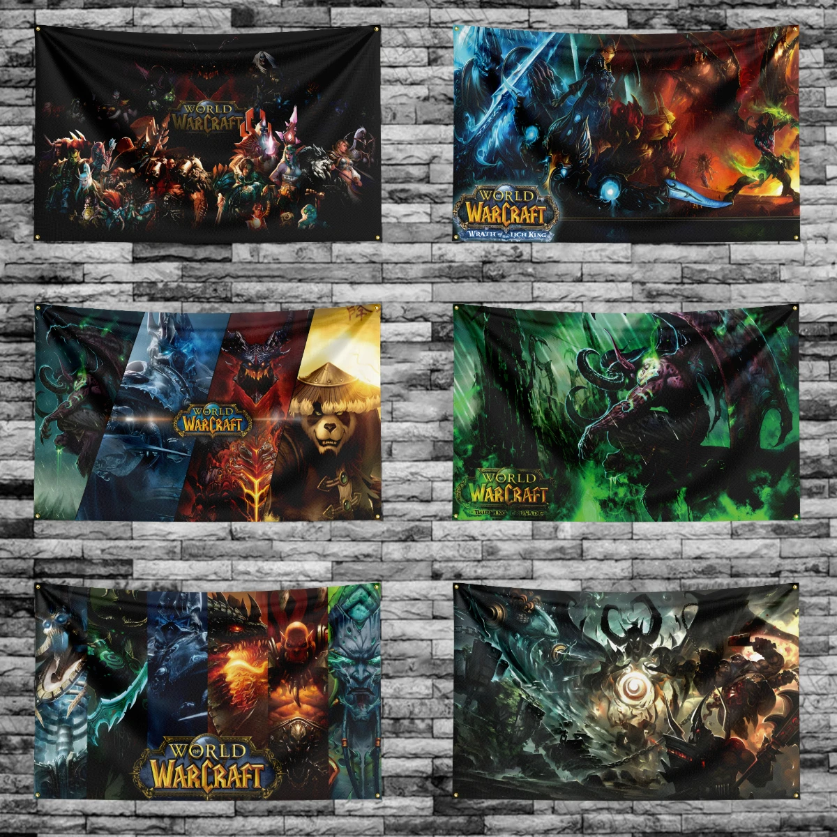 90X150CM Worlds of Warcrafts Wow Flag Polyester Digital Printed Game Tapestry Curtain For Decor dota1s