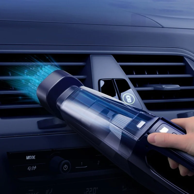 500ml Portable Car Vacuum Cleaner And Air Pump Tire Inflator Multi Functional Handheld With Pressure Gauge Auto