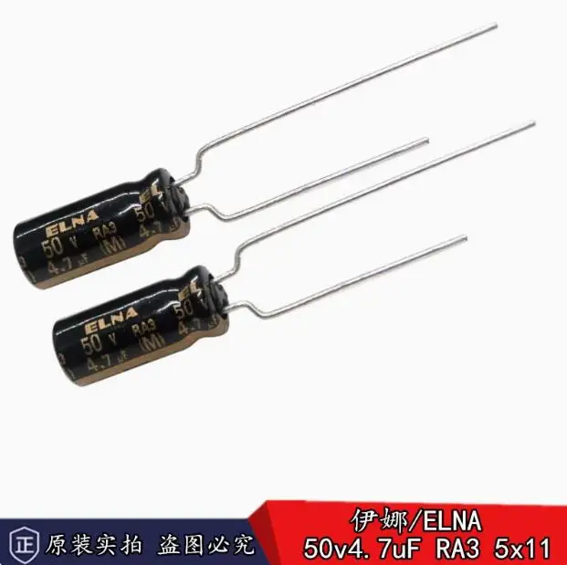 

30pcs/lot Original Japanese ELNA RA3 50v 4.7uF Audio Fever Electrolytic Capacitor 5 * 11mm Free Shipping