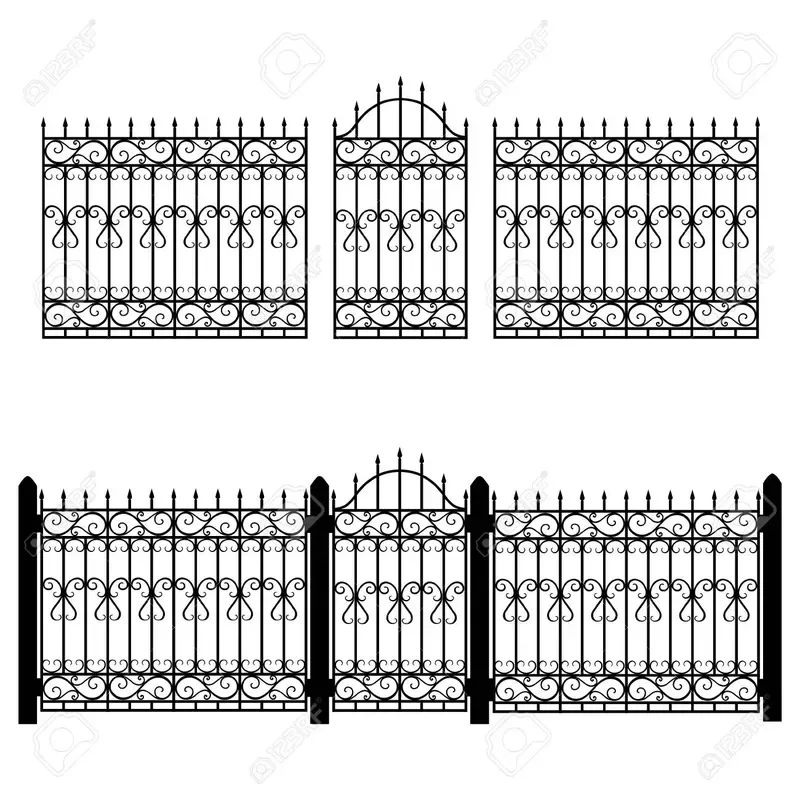 2021 Modern Style Iron Fencing, Manufacturers Direct Selling