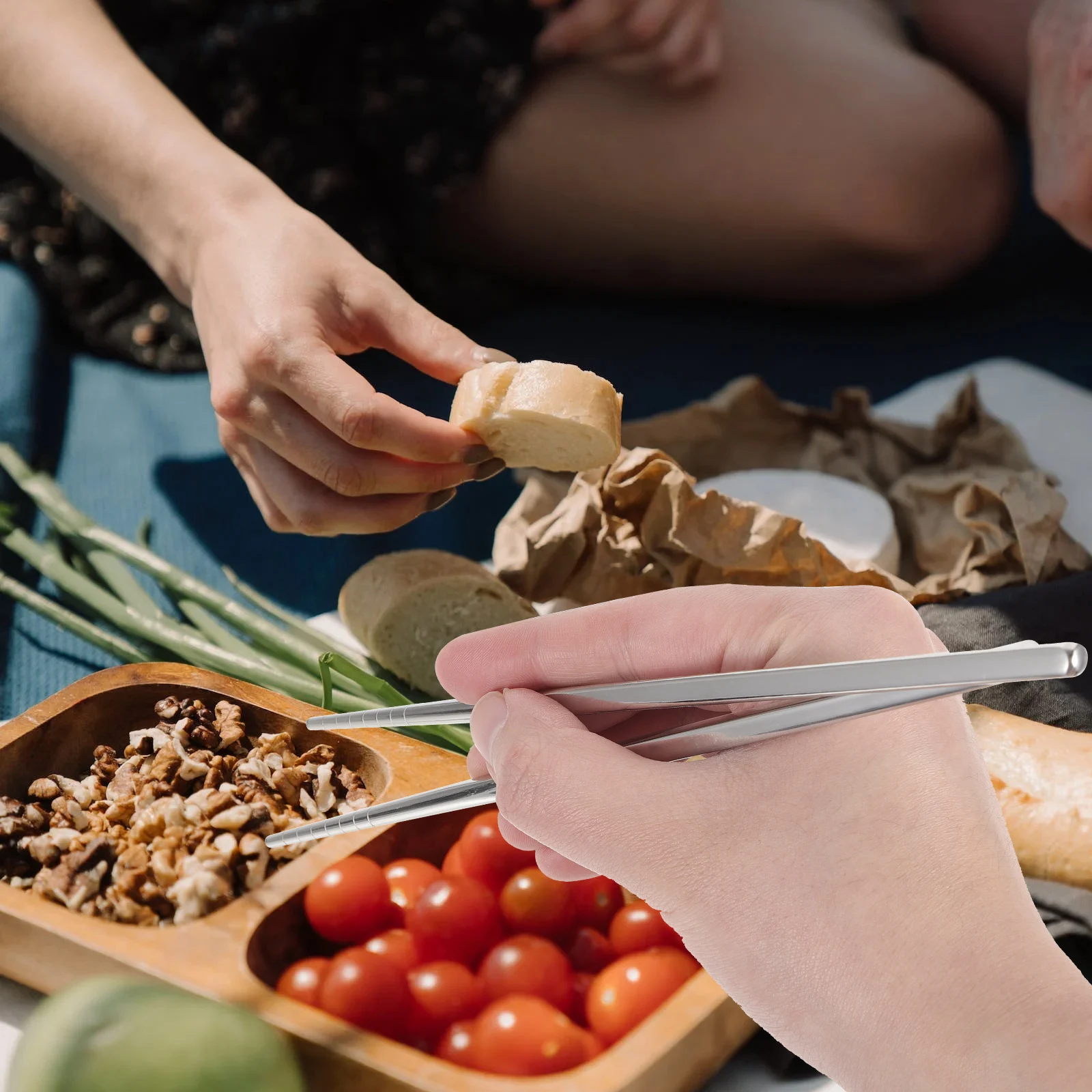 

1Set Durable Metal Chopsticks Silverware Case Portable Travel Utensils Spoon Fork Set for Camping Picnic Travel Silverware