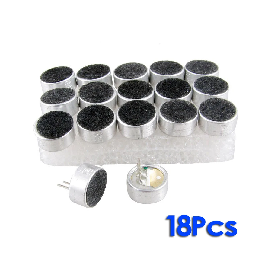 Popular 18 Pieces 9.5mm Dia MIC Capsule Electret Condenser miniphones