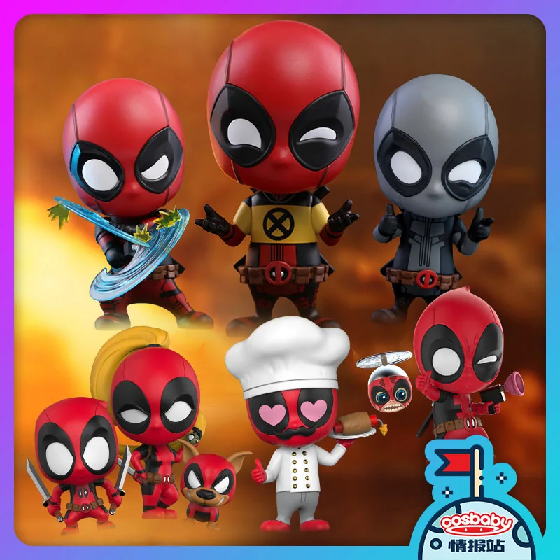 

Hottoys Cosbaby Deadpool Collection Mini Action Figure Collectible Pvc Model Gk Doll Deadpool Set Figurine Decorative Ornaments