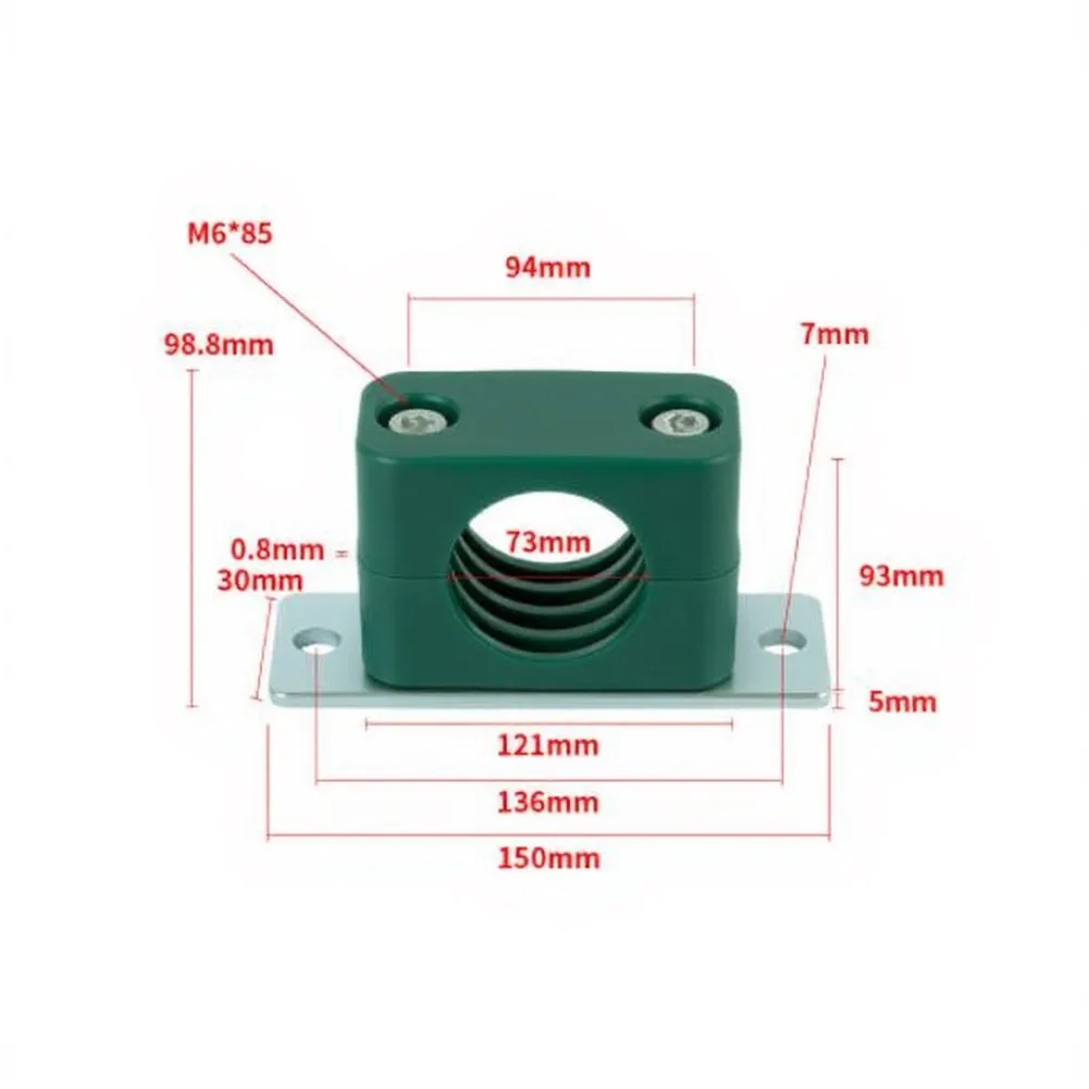 For Securing Pipelines ABS Pipe Clamp Compact Wall Mount Bracket Pipe Clamp Conduit Fastener Robust Construction
