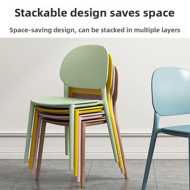 Silla de comedor sencilla para el hogar, silla de escritorio gruesa, mesa de comedor nórdica, mesa redonda, silla de ocio, conferencia