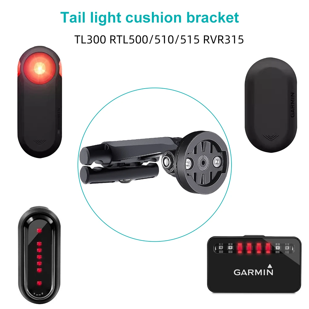 Bicycle Saddle Rail Rear Light Bracket Bike Tail Light Holder Seatpost Mount Support Bike LED Lamp Stand for Garmin Varia Radar