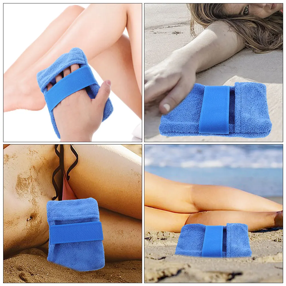 قفاز مزيل لإزالة الشاطئ، منظف محمول قابل لإعادة الاستخدام، قفاز مسح رمل الشاطئ للاستخدام الخارجي