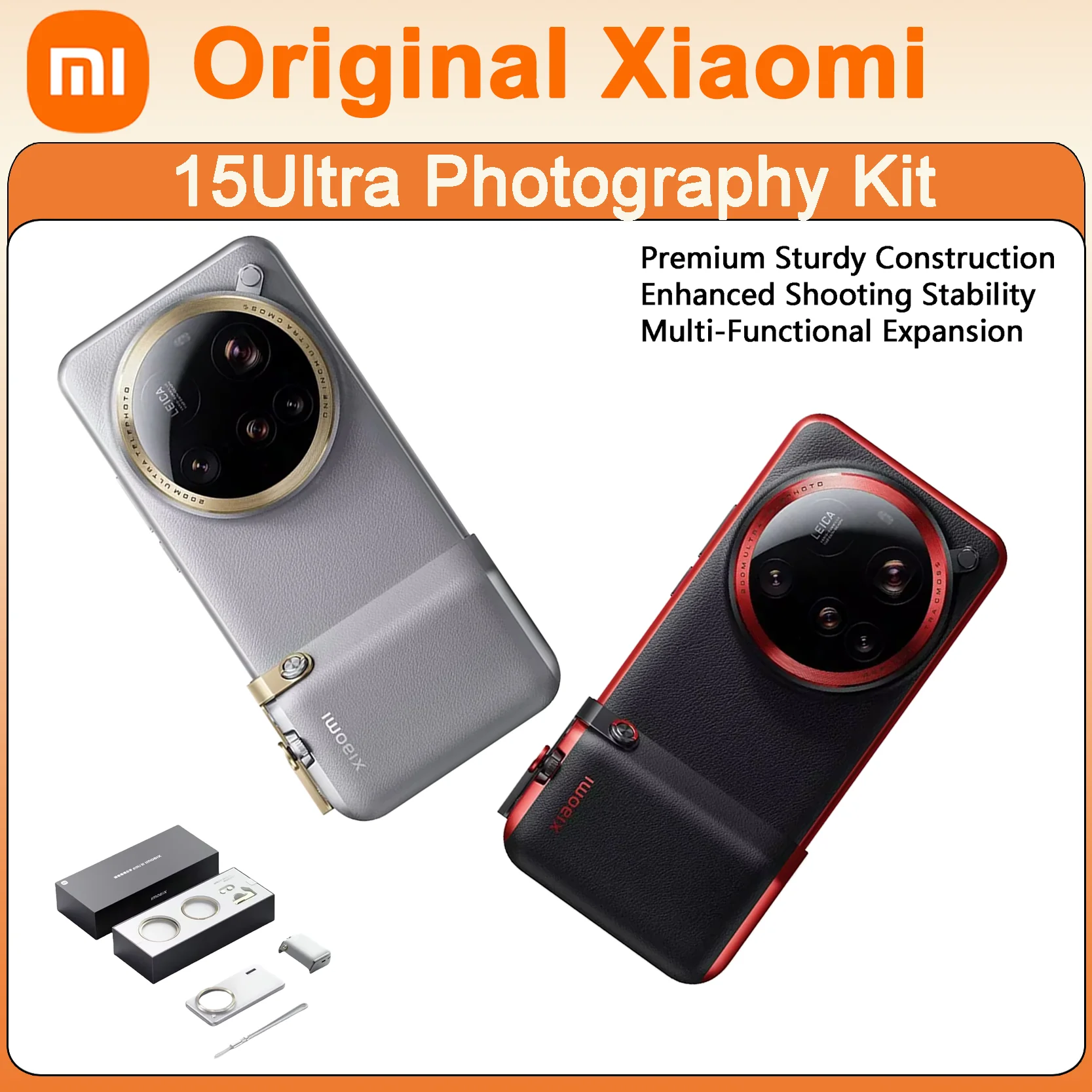 

Оригинальный беспроводной профессиональный чехол-держатель для телефона Xiaomi 15 Ultra с объективом для премиальной фотосъемки