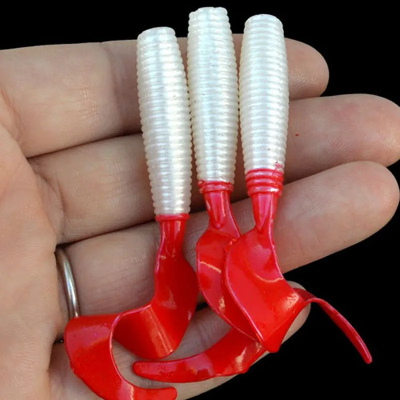 2025 NEW 10PCS Fishing Lure Jig Wobbler Long Tail Worm Bait 5cm 6cm 7cm Silicone Lure Soft Plastic Lures Swim Bait Tackle Tools - zdjęcie 1