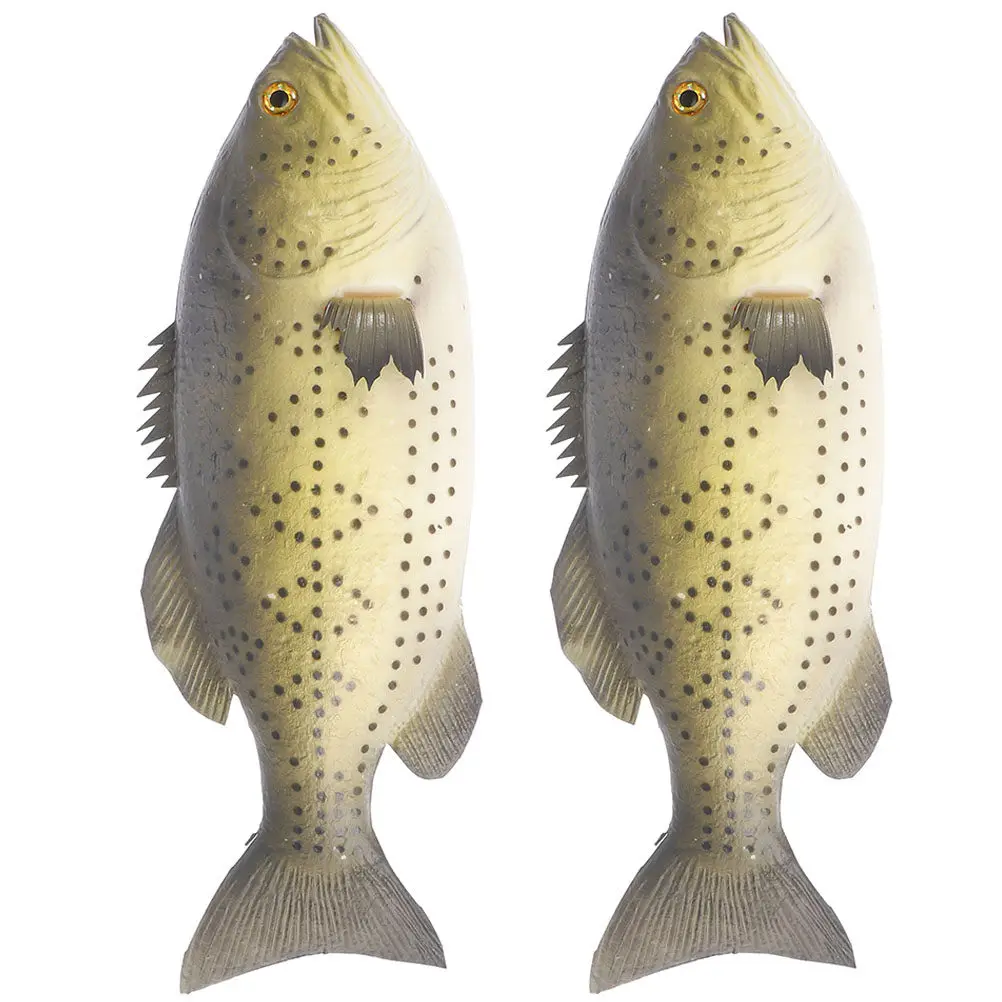 

2Pcs Realistic Simulation Fish PU Artificial Animal Decoration for Home Nursery Room Desktop Small Fish Sculpture