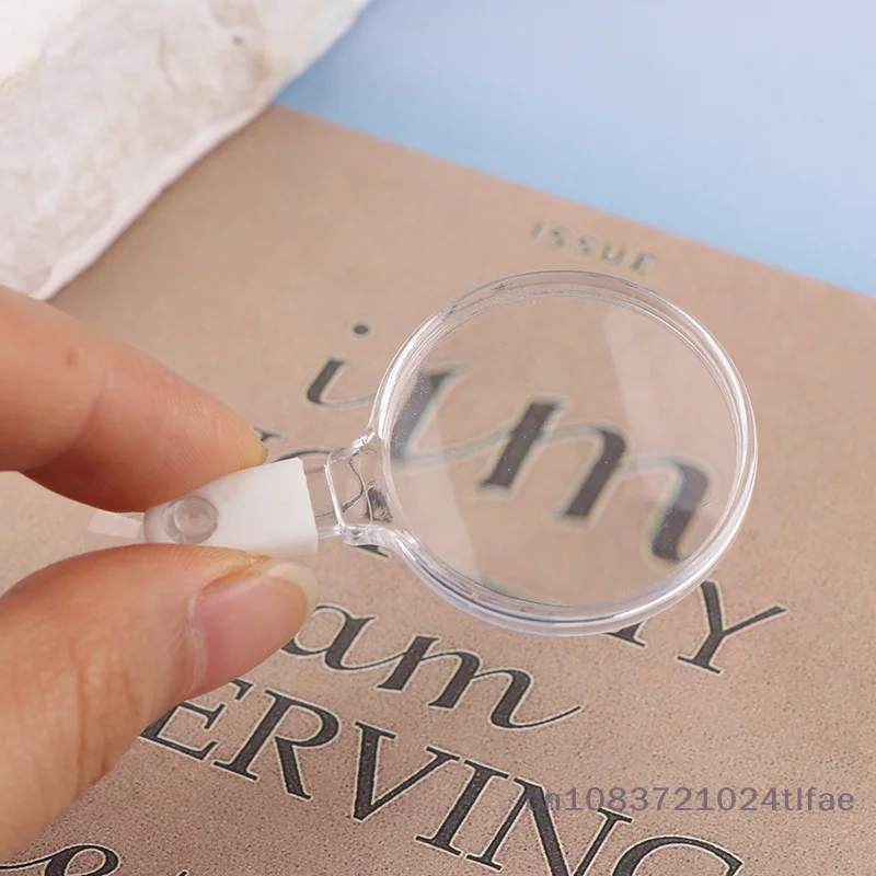 Lupa do akwarium z akrylową przyssawką, okular do obserwacji akwarium, szkło powiększające, sprzęt do akwarium dla małych zwierząt i roślin