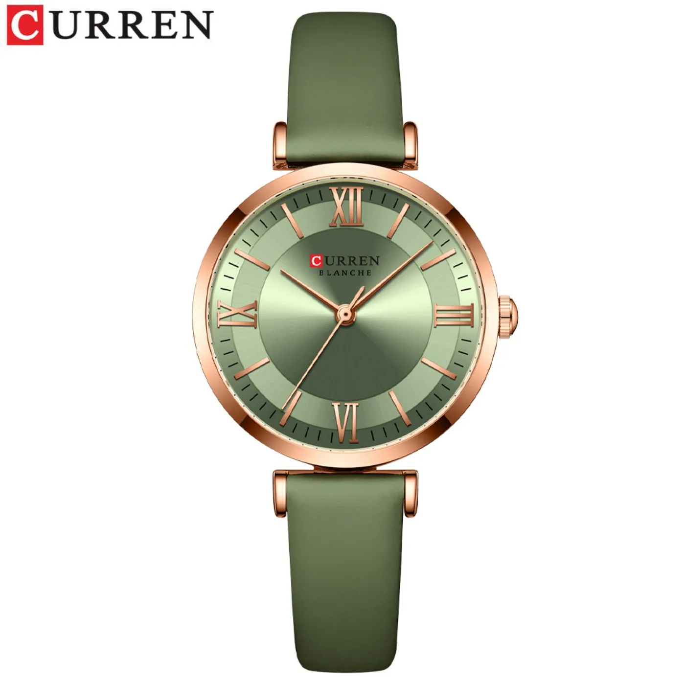 

CURREN New Leather Watch Women Watches Ladies Creative Quartz Bracelet Wristwatches Female Waterproof Clock Relogio Feminino