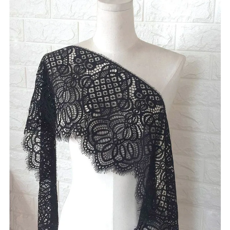 

24 см в ширину, высококачественная кружевная ткань с вышивкой для ресниц, подол свадебного платья ручной работы своими руками, аксессуары для украшения одежды