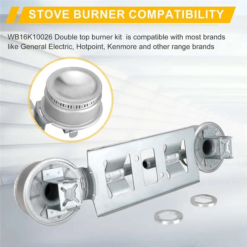 

KYCOR-WB16K10026 WB29K17 Газовая плита с двойной горелкой в сборе, замена горелки для общей электрической газовой плиты Hotpoin