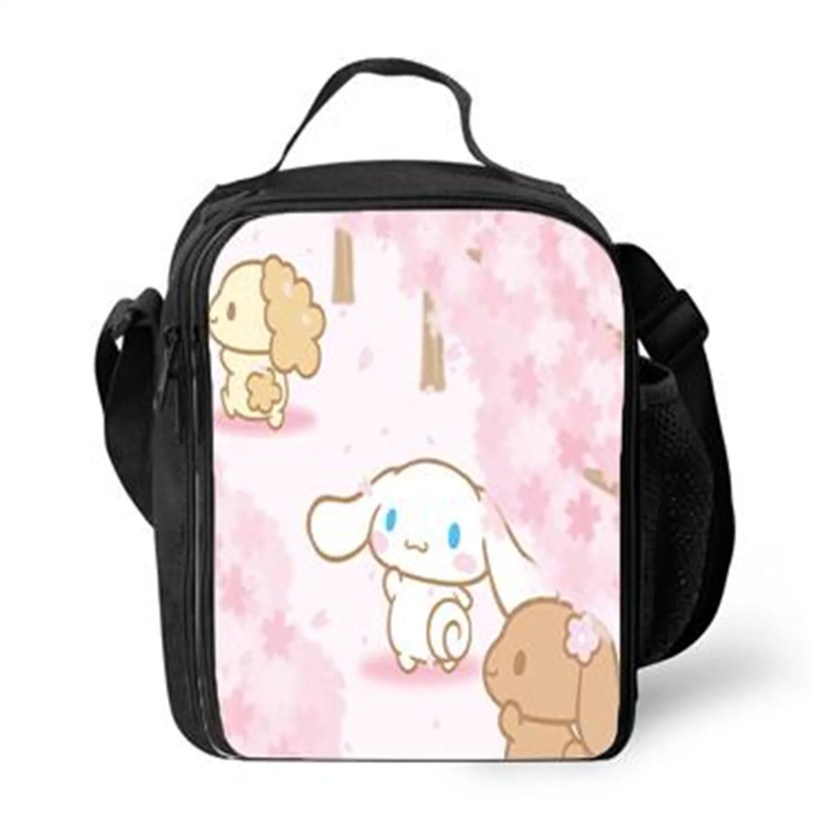 

Cute Cinnamoroll Graphic Lunch Bag Kids Back to School Lunch Tote-Insulated Cooler Bag for Students