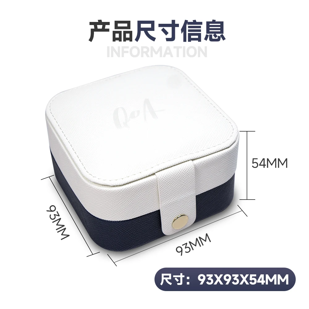 QoA Custodia per auricolari portatile in PU di alta qualità Auricolare magnetico Carry Button Style Scatola di immagazzinaggio Accessorio per borsa per cavo per cuffie per regali