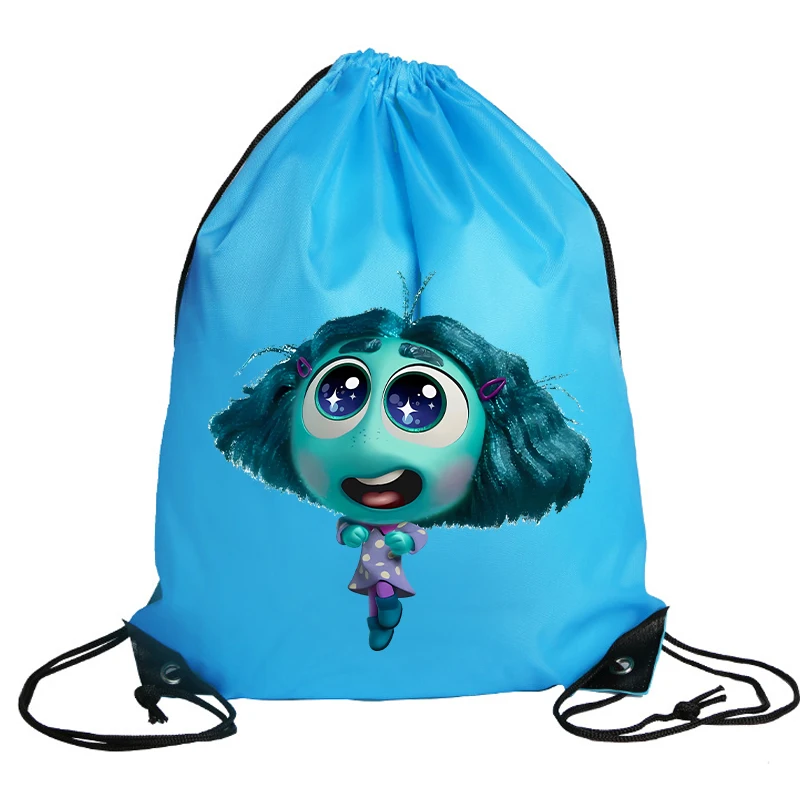 New Inside Out 2 Drawstring Bag Children Handbag Cartoon Storage Bags Boys Girls Tote Bag Kids Sports Travel Bags Birthday Gifts