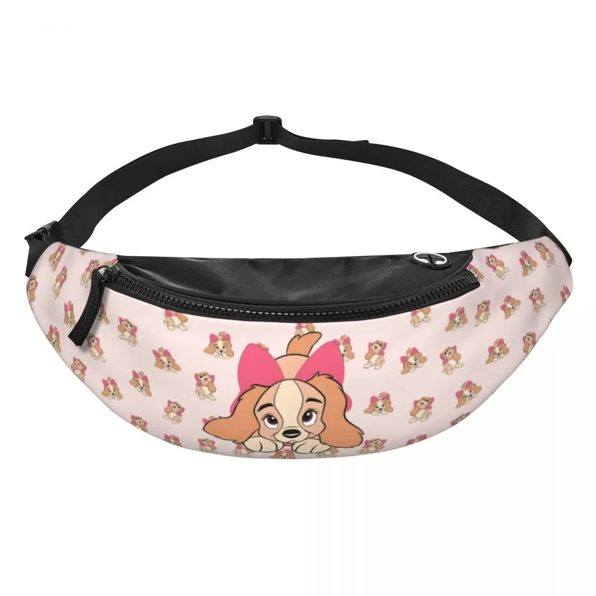 

Модная поясная сумка унисекс в стиле аниме «Дама и Трамп» для велоспорта и кемпинга, мультяшная сумка через плечо для мужчин и женщин, сумка-кошелек для телефона и денег