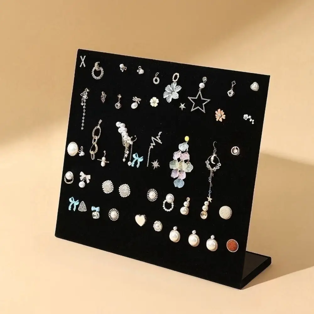 Neue Große Ohrring Display Regal Flanell Hängen Ohr Stud Display Rack Abnehmbare Holz Schmuck Sammlung Rack Schmuck Requisiten