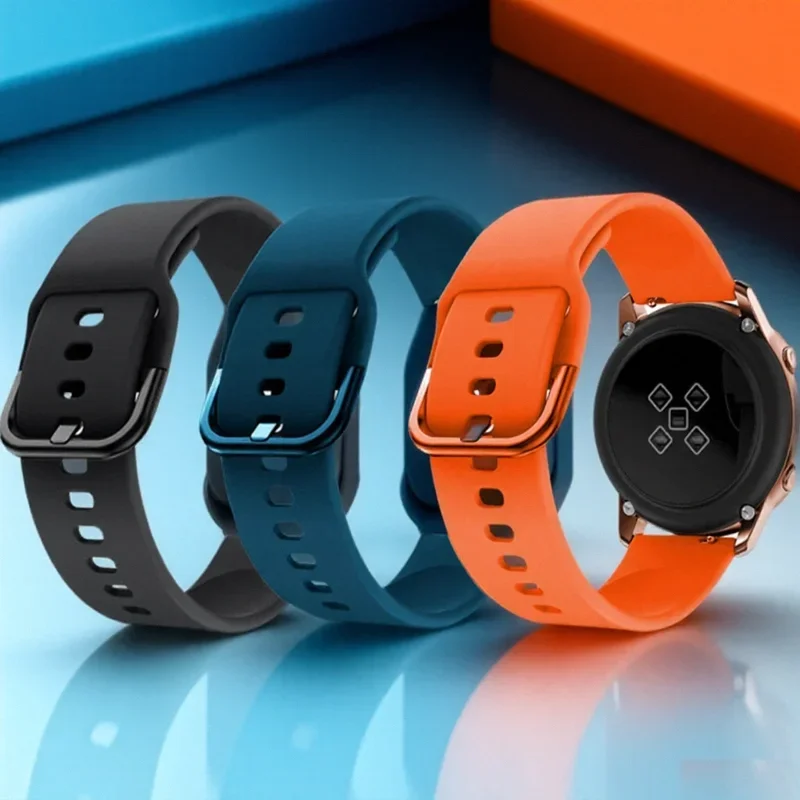 20 ミリメートルシリコンストラップ Samsung Galaxy Watch 7/FE/5/4 6 クラシック交換バンド Huawei 社腕時計 GT2 42 ミリメートル/Amazfit GTS ブレスレット