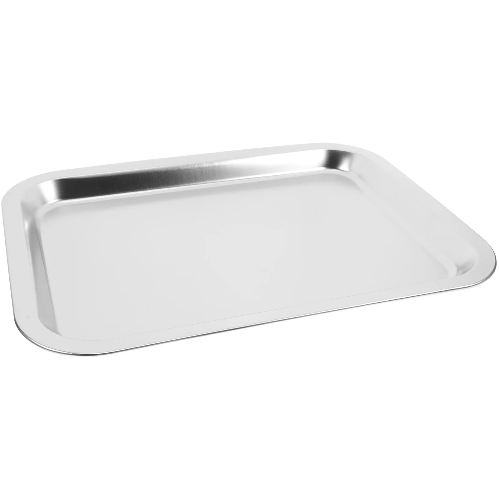 

Stainless Steel Tray Rectangle Large Capacity Kitchen Baking Pan BBQ Food Tray Roasting Plate Easy Cleaning Multifunctional