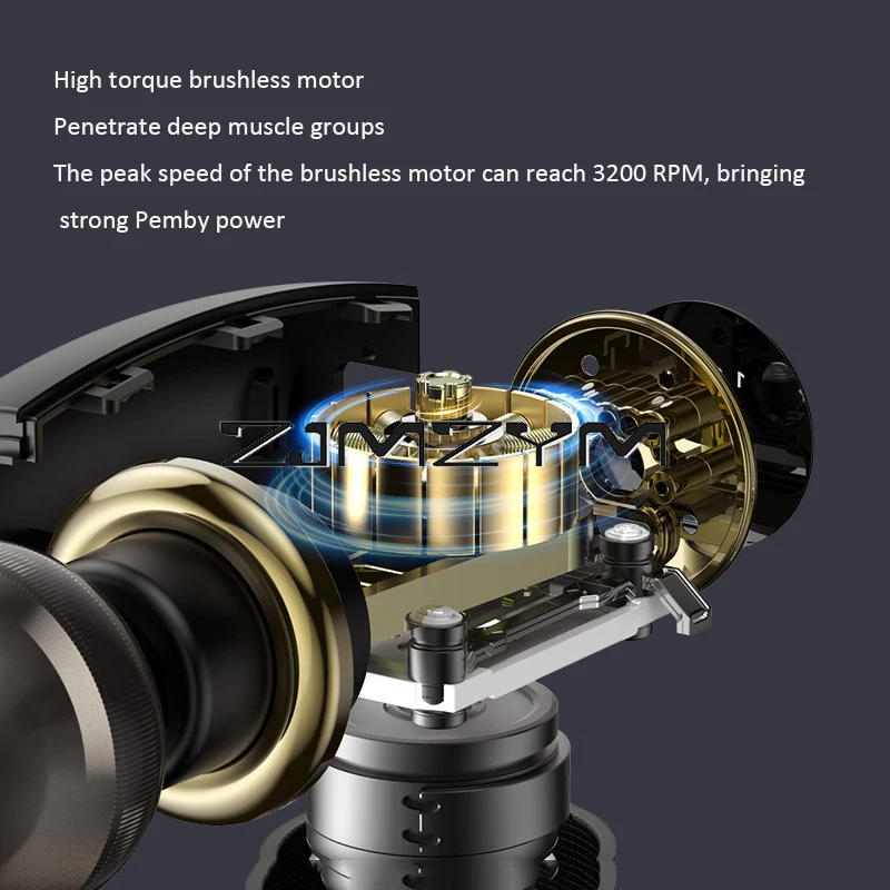 เครื่องสั่นพกพาแบบไร้แปรงถ่านขนาดเล็กอุปกรณ์ผ่อนคลายกล้ามเนื้อเพื่อผ่อนคลายกล้ามเนื้อ