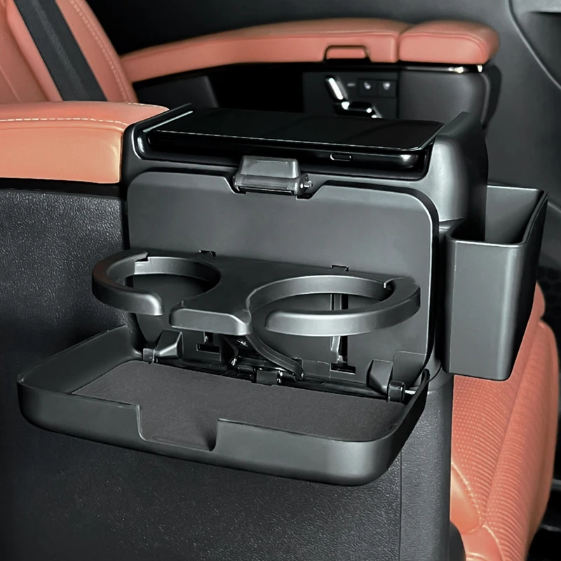 Super Sale Foldable Center Armrest Cup Holder Multifunctional Car Drink Holder for Toyota Alphard Vellfire 40 Series 2024