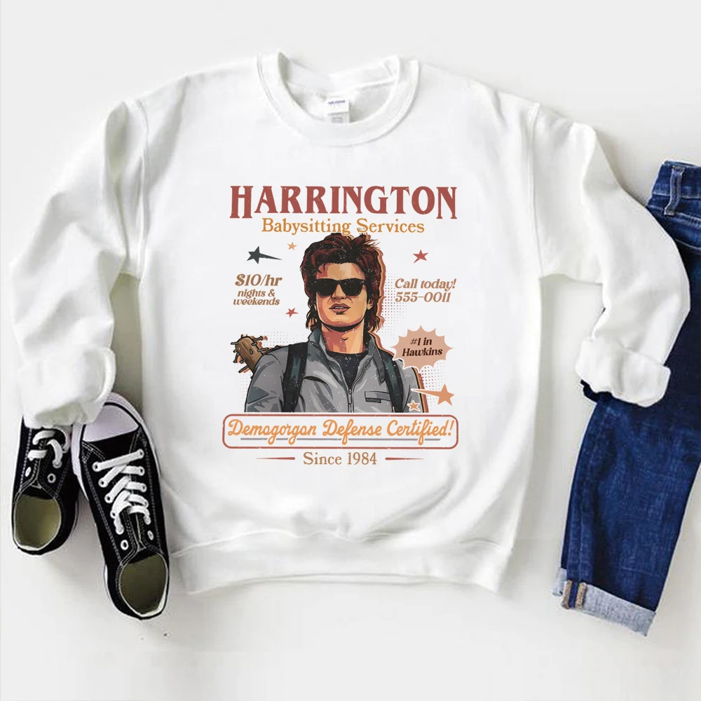 Babá harrington moletom mãe do ano camisa retro st5 pulôver engraçado filme camisola unisex mangas compridas camisolas