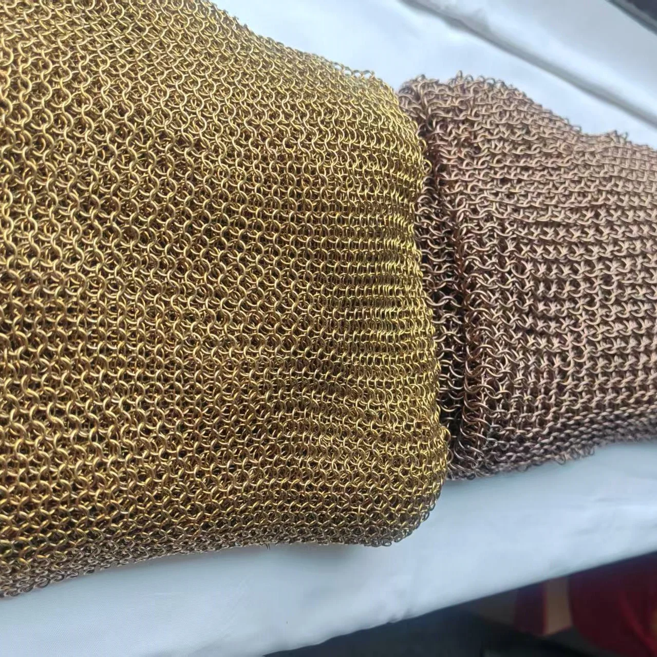 대형 사이즈 컬러풀 투명 메탈 체인 메일 벽 장식 DIY 프로젝트 룸 디바이더 및 커튼 액세서리