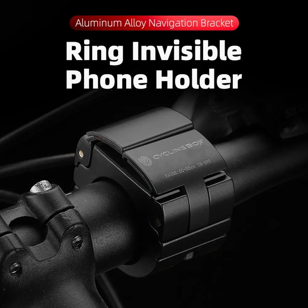 Bike Cycling Phone Mount Navigation Bracket Accessories Bicycle Mobile Phone Rack Holder Aluminum Alloy Ring Shaped Mountain