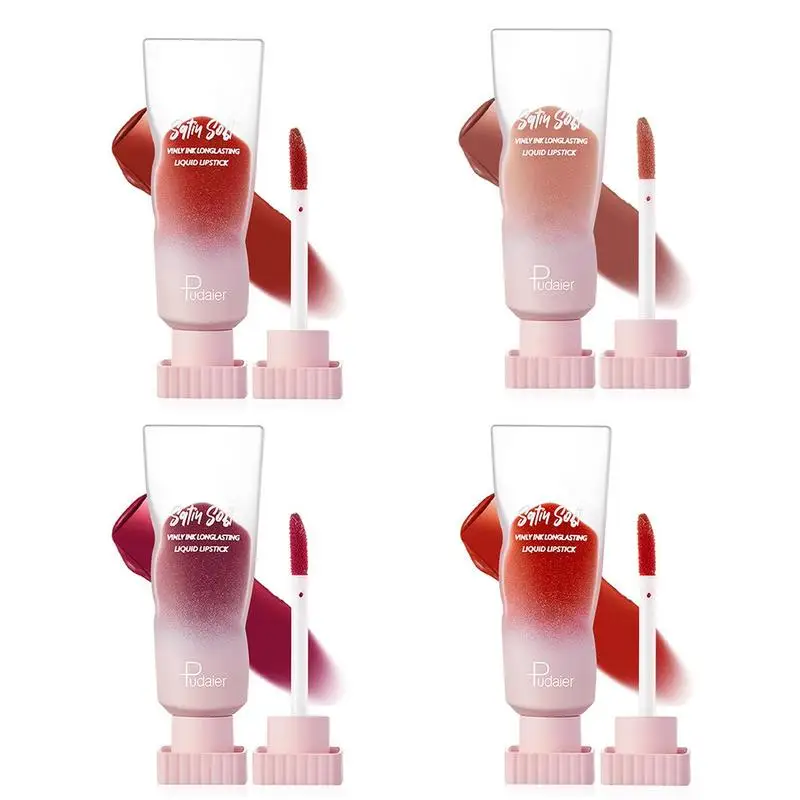 Lip Glow Oil Long-lasting Maquiagem Lip Gloss Natural Clear com uma escova macia Cabeça Lip Gloss Nutrir e reparar Lip Lines