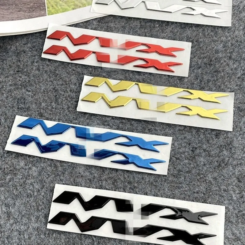 

2pair for Yamaha NVX155 Motorcycle Wheel Reflective Stickers 3D Soft Rubber Letters NVX Car Logo Stickers Motorbike Tank Sticker