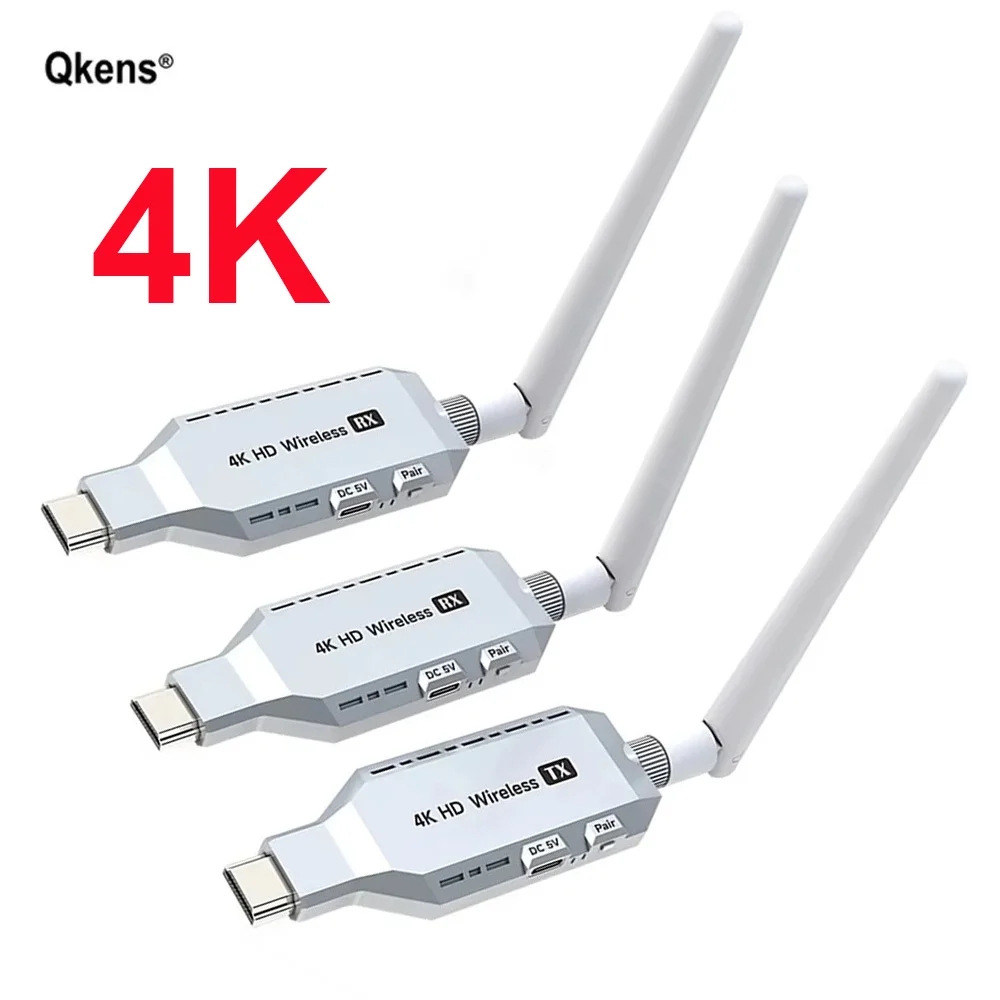 

50m 150m 4K Wireless HDMI Video Transmitter and Receiver Extender 1TX 2RX Display Adapter for Camera Laptop PC To TV Projector
