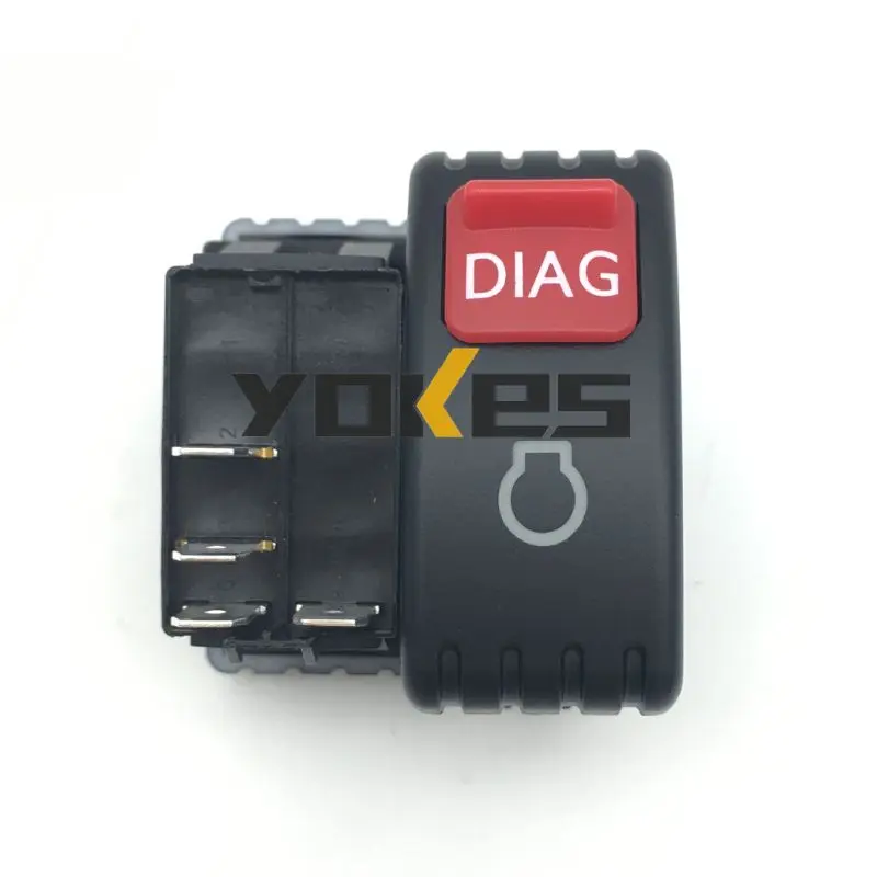 Rocker Switch for Liugong Cab Accessories Fan Screen Selector Mirror Defroster Warning Switch Excavator Parts 34B1193 34B1200