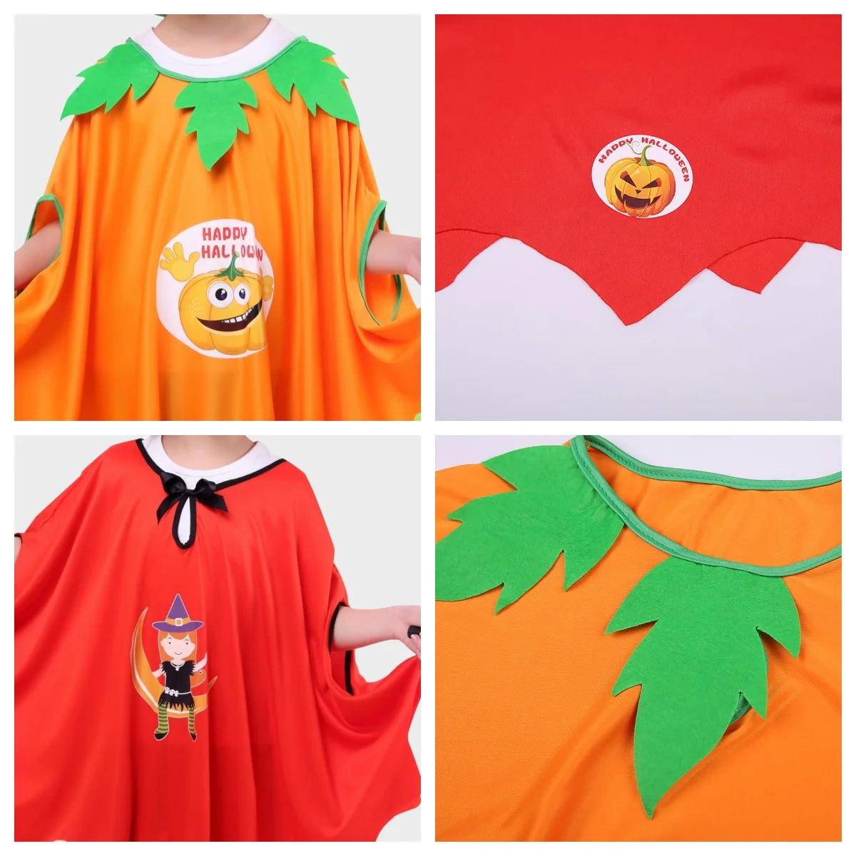 الأطفال اليقطين عباءة كوس زي مضحك شبح اليقطين عباءة فستان الهالوين تأثيري الدعائم للبنين والبنات العالمي