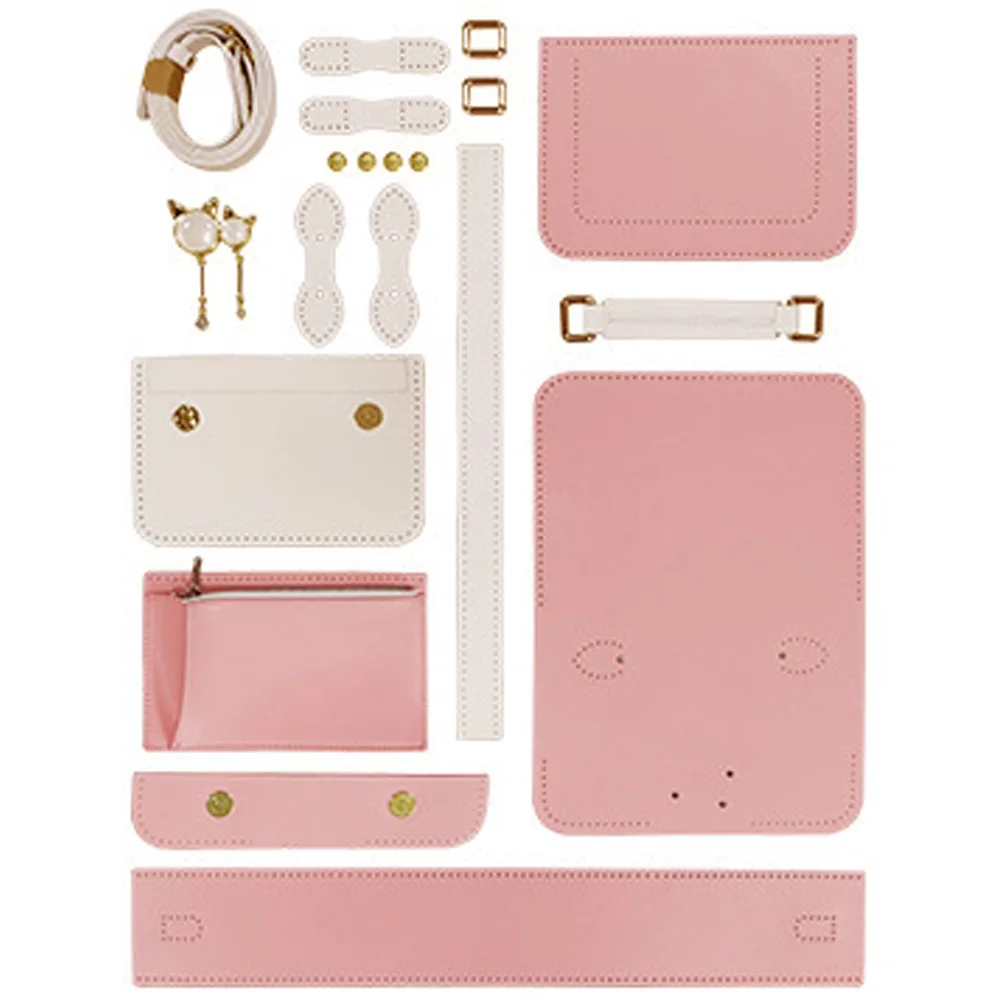 

1 set 1 Set Handbag Making Kit Pu Bag Crafting Material Crossbody Shoulder Bag Diy Accessories For Beginners Gift