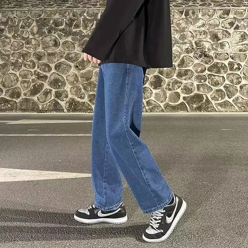 سراويل للرجال بساق واسعة ، خصر مرن ، جيوب برباط ، فضفاضة ، رفيعة ، مستقيمة ، عصرية ، شارع ، خمر أمريكي ، صيف #5