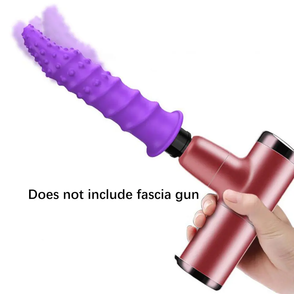 Female Masturbator Fascia Gun Adapter Attachements  Massage Head to silicone Dildo Sex Toys for Women Vibrators Penis Masturbati